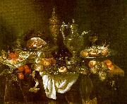 Abraham Hendrickz van Beyeren Banquet Still Life oil painting